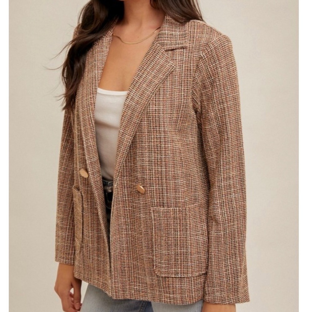 NWT Hem & Thread Tweed Blazer